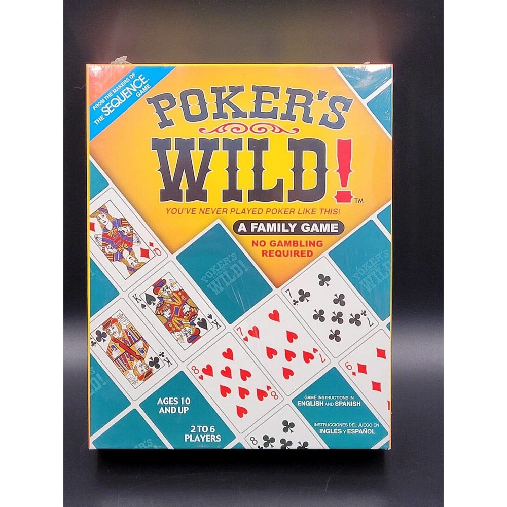 Pokers Wild Boardgame Jax Sequence Family Strategy SEALED 2011